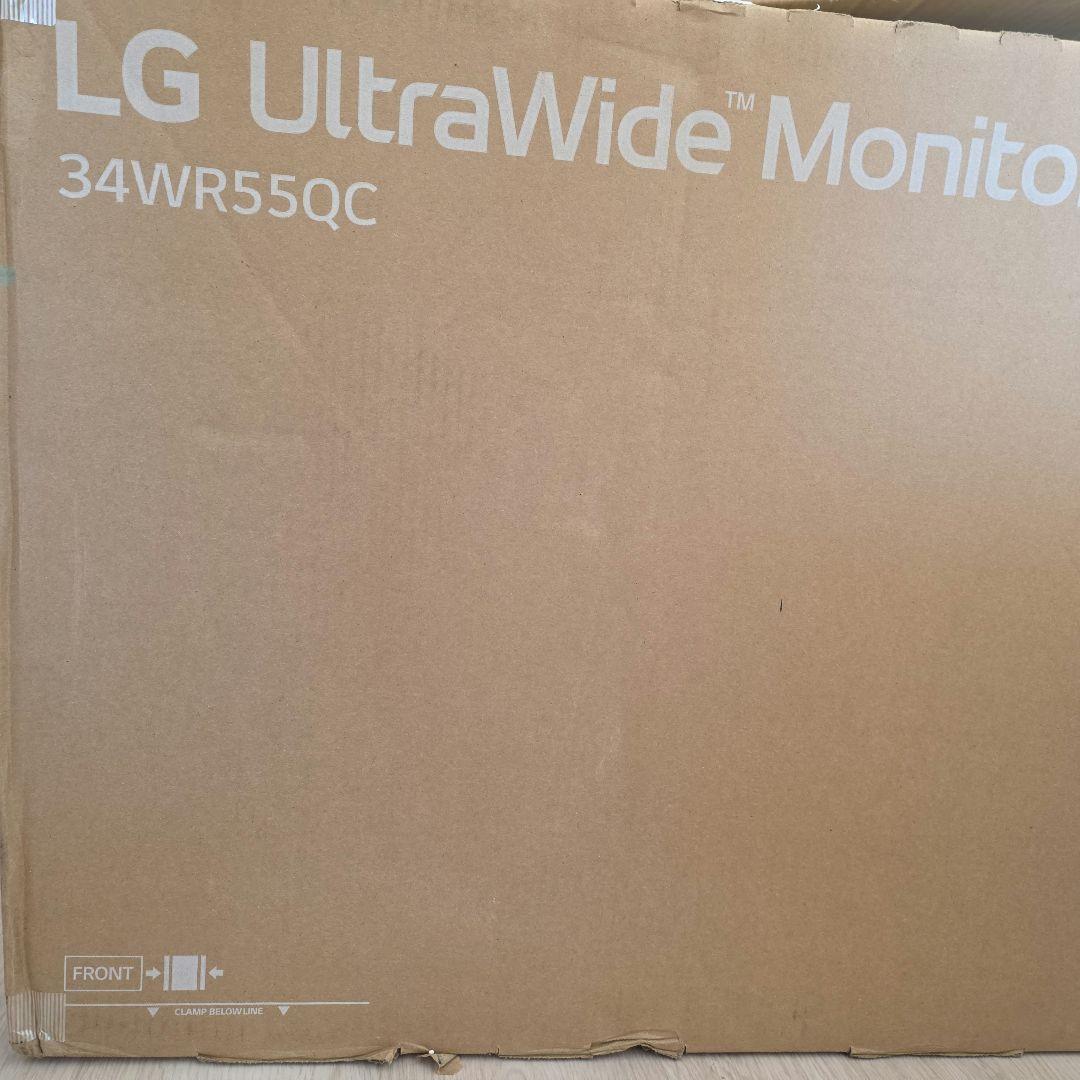 LG ウルトラワイドモニター 34WR55QC 本体