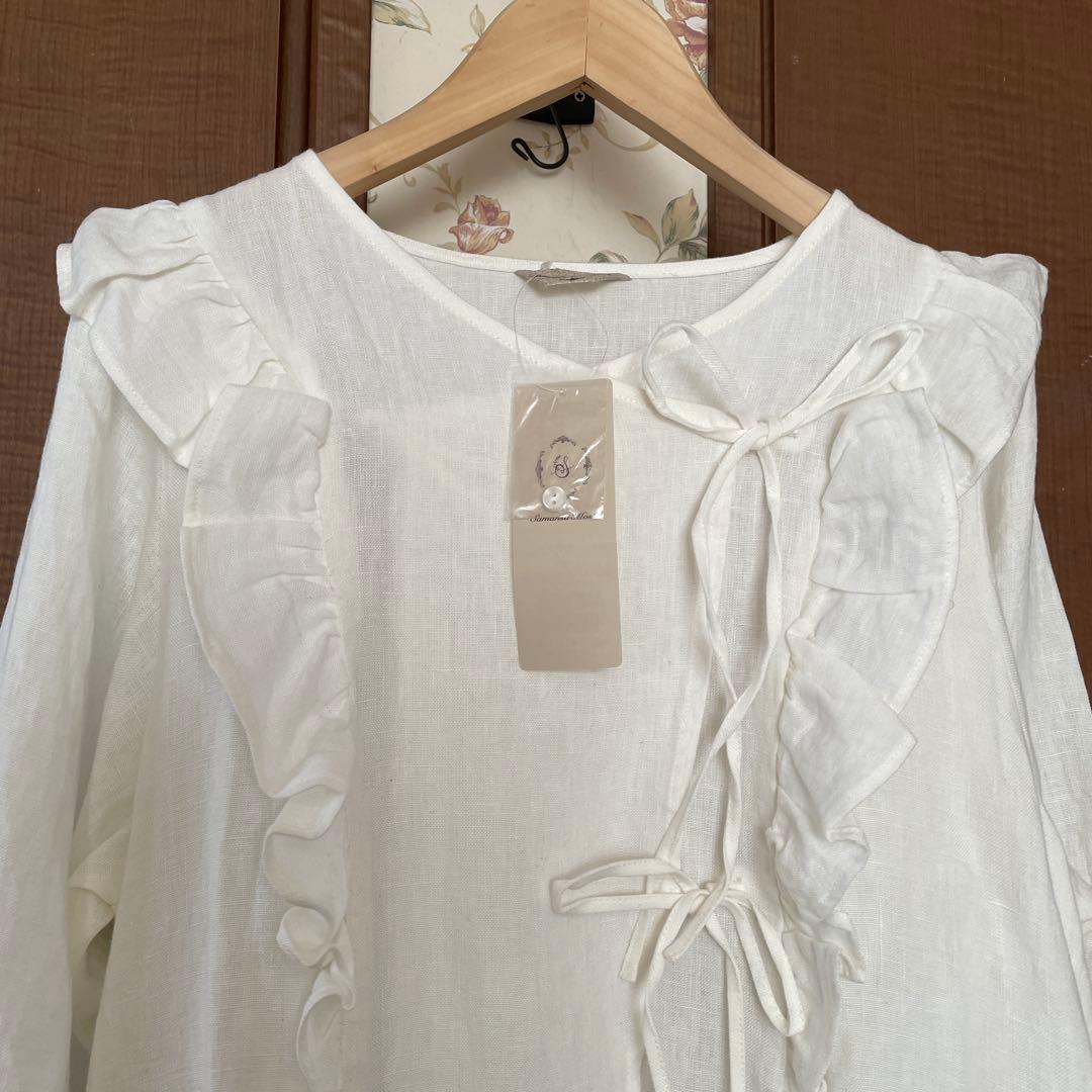 MAPLE新品サマンサモスモス立川限定アシンメトリーワンピース　オフ