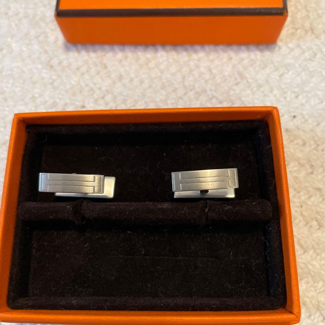 HERMES シルバー カフリンクス