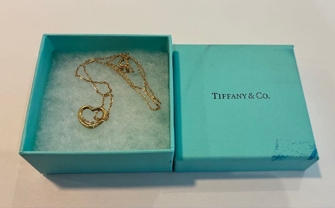 Tiffany & Coオープンハート　ダイヤネックレス