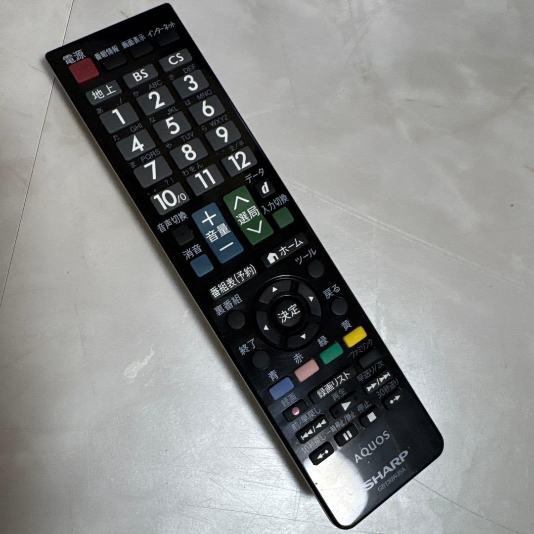 SHARP AQUOS 40V型液晶テレビ ローボードタイプ 長時間録画対応