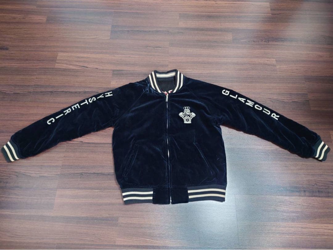 【美品！レア！】HYS Racing Engines スカジャン ブラック