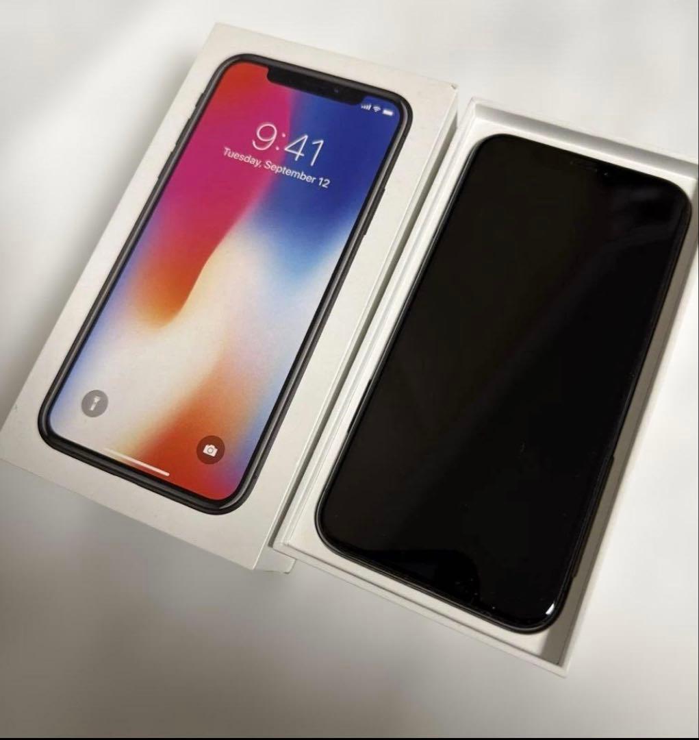 Apple iPhone X ブラック 本体のみ 256gb