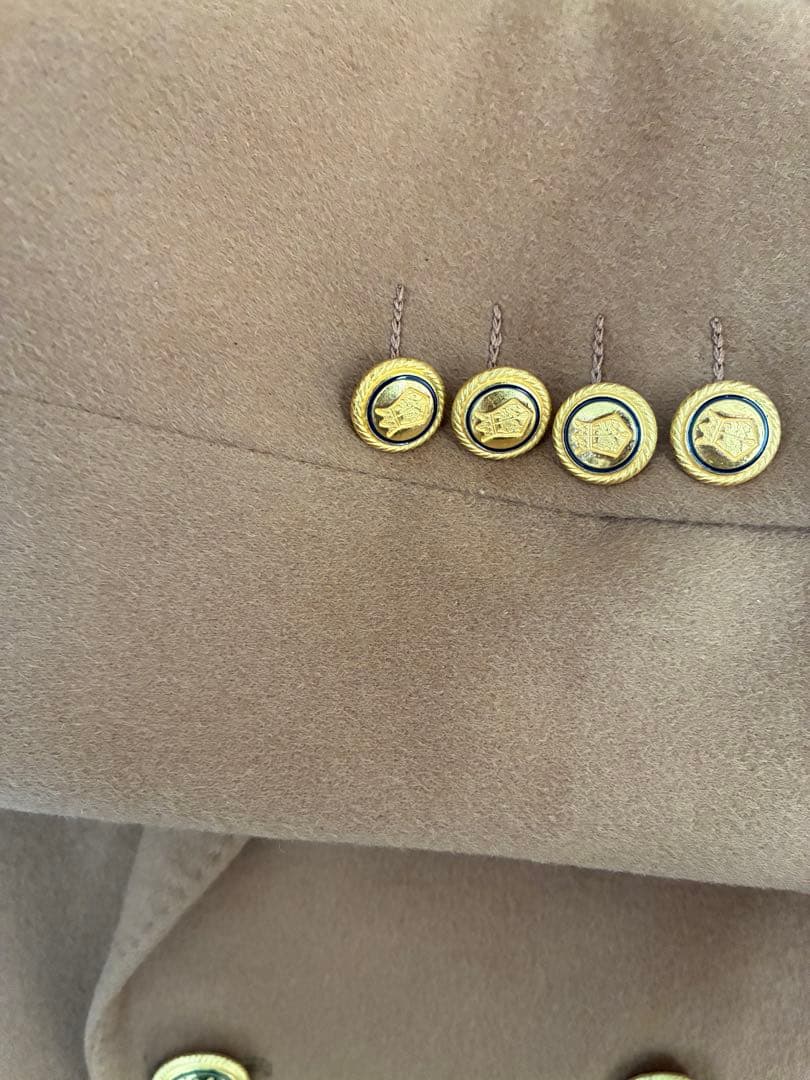 希少★英国製アクアスキュータム カシミヤ100% テーラードジャケット 裏地総柄