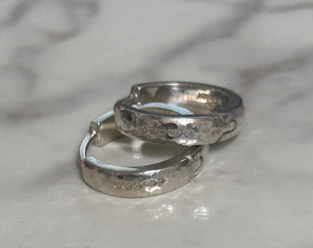 BUNNEY バニー フープピアス シルバー 925 ホールマーク