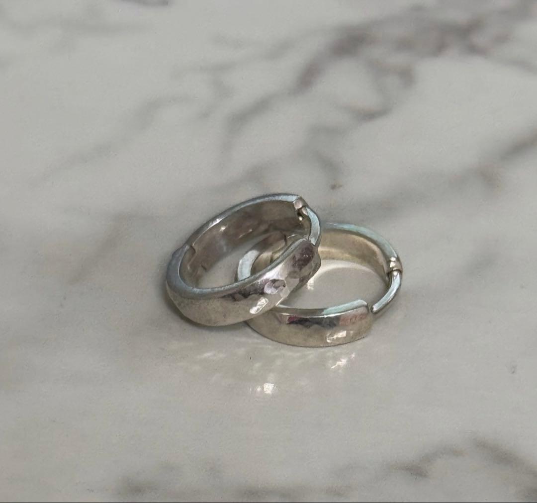 BUNNEY バニー フープピアス シルバー 925 ホールマーク