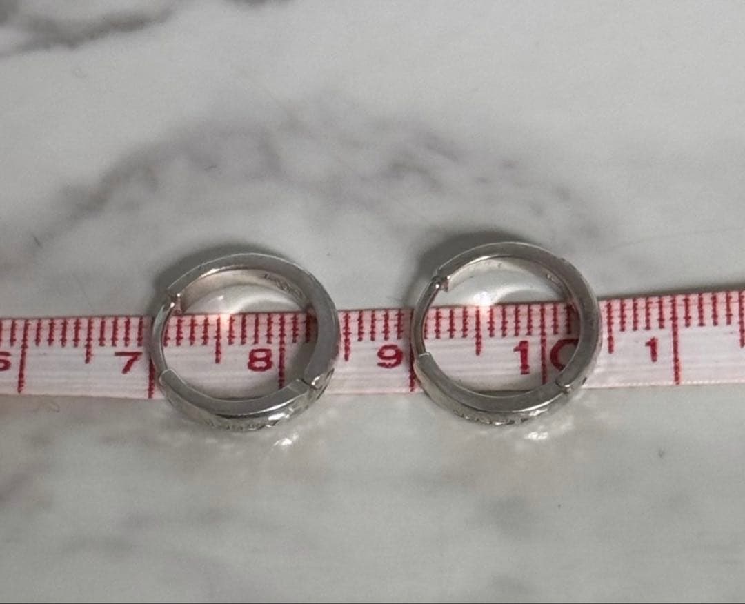 BUNNEY バニー フープピアス シルバー 925 ホールマーク
