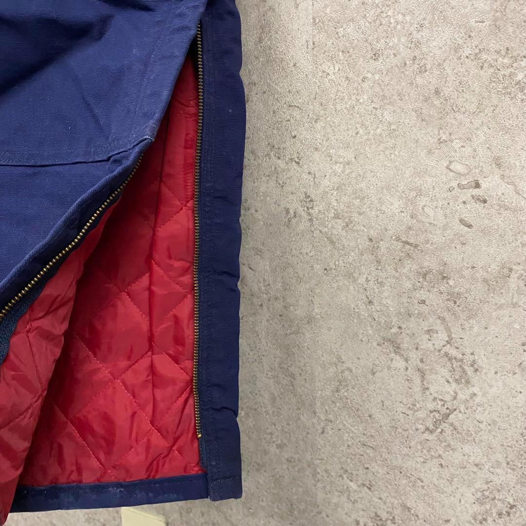 レアUSA製90s古着○カーハート オーバーオール ネイビー W42×L32