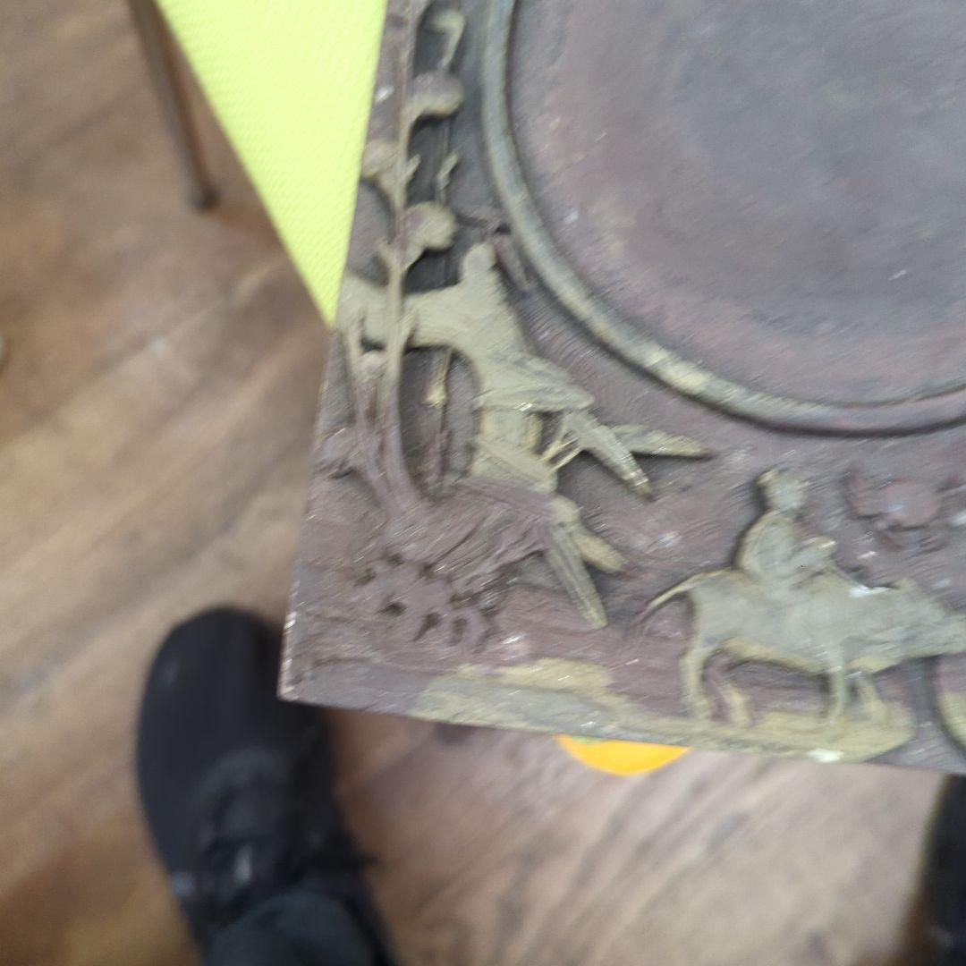 古硯 龍鳳彫刻 唐木彫刻 書道具 アンティーク 骨董品