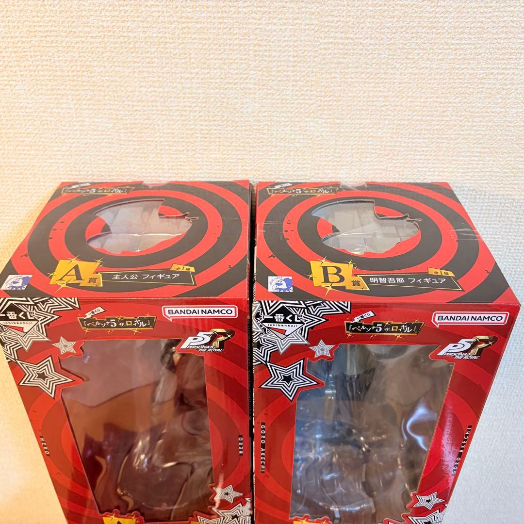 一番くじ 『ペルソナ５ ザ・ロイヤル』 A賞 主人公 B賞 明智吾郎 フィギュア