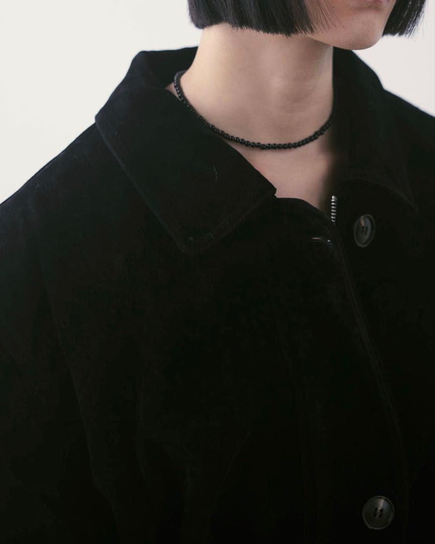 aere eco suède coat black