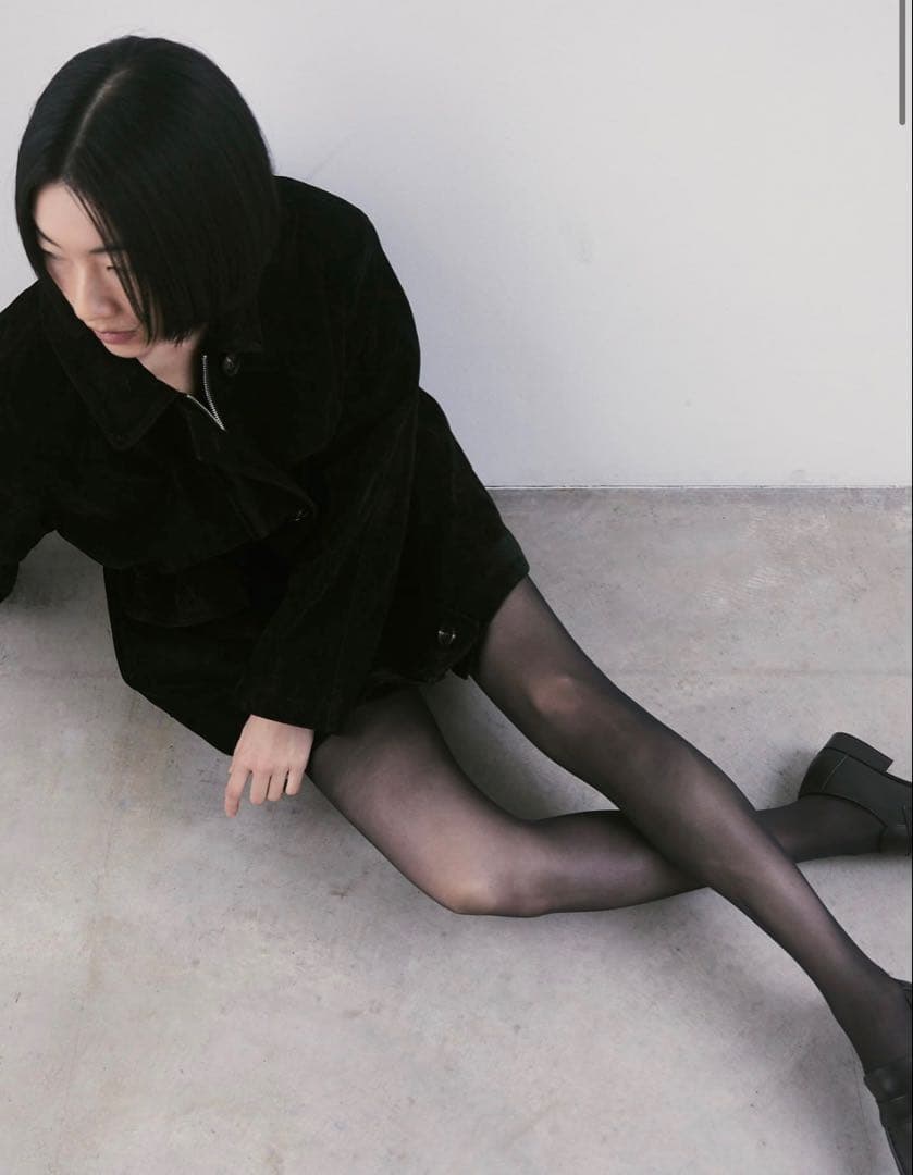 aere eco suède coat black