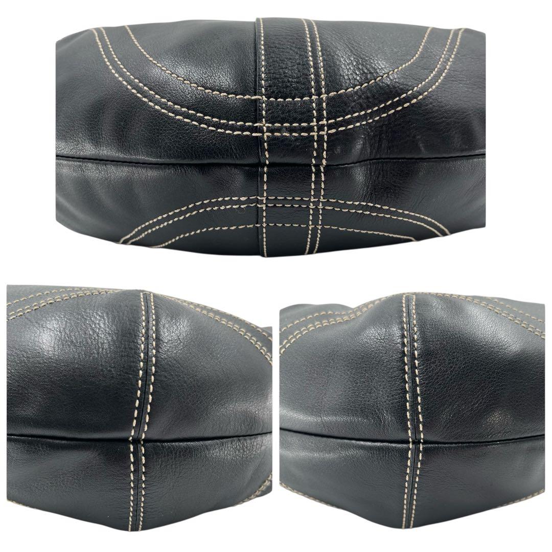 バッグ old coach shoulder bag hobo black y2k