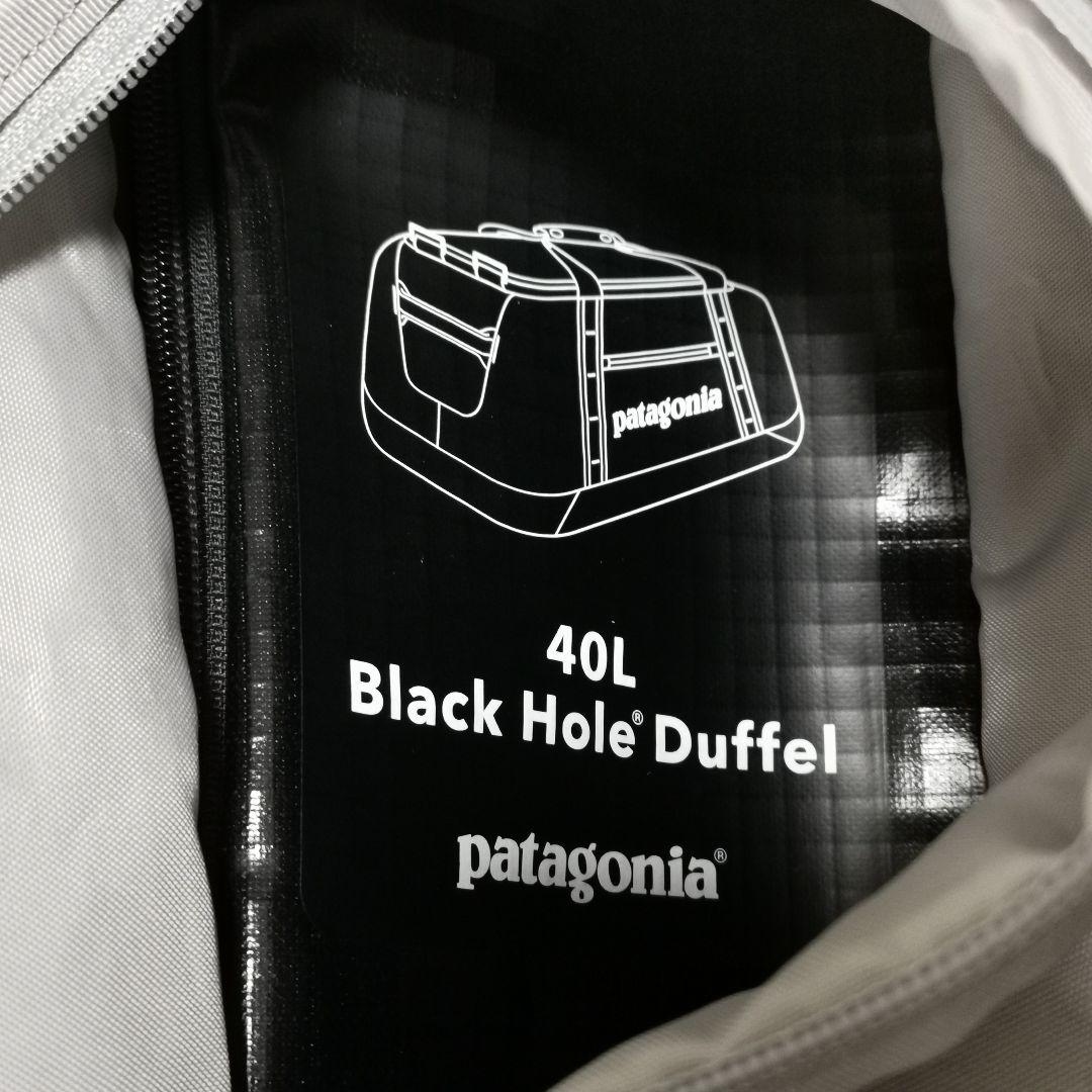 未使用級 patagonia ブラックホール ダッフル 40L ブラック