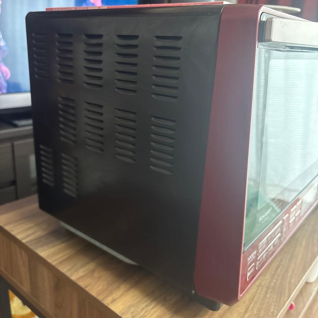 SHARP オーブンレンジ 1000W 赤　RE-SS10C