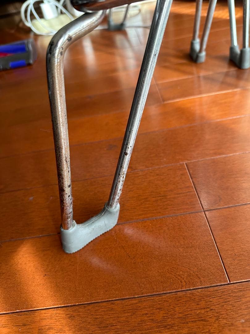 【Pina様限定】①メタル製ドロップ型スツール 高さ調整可能