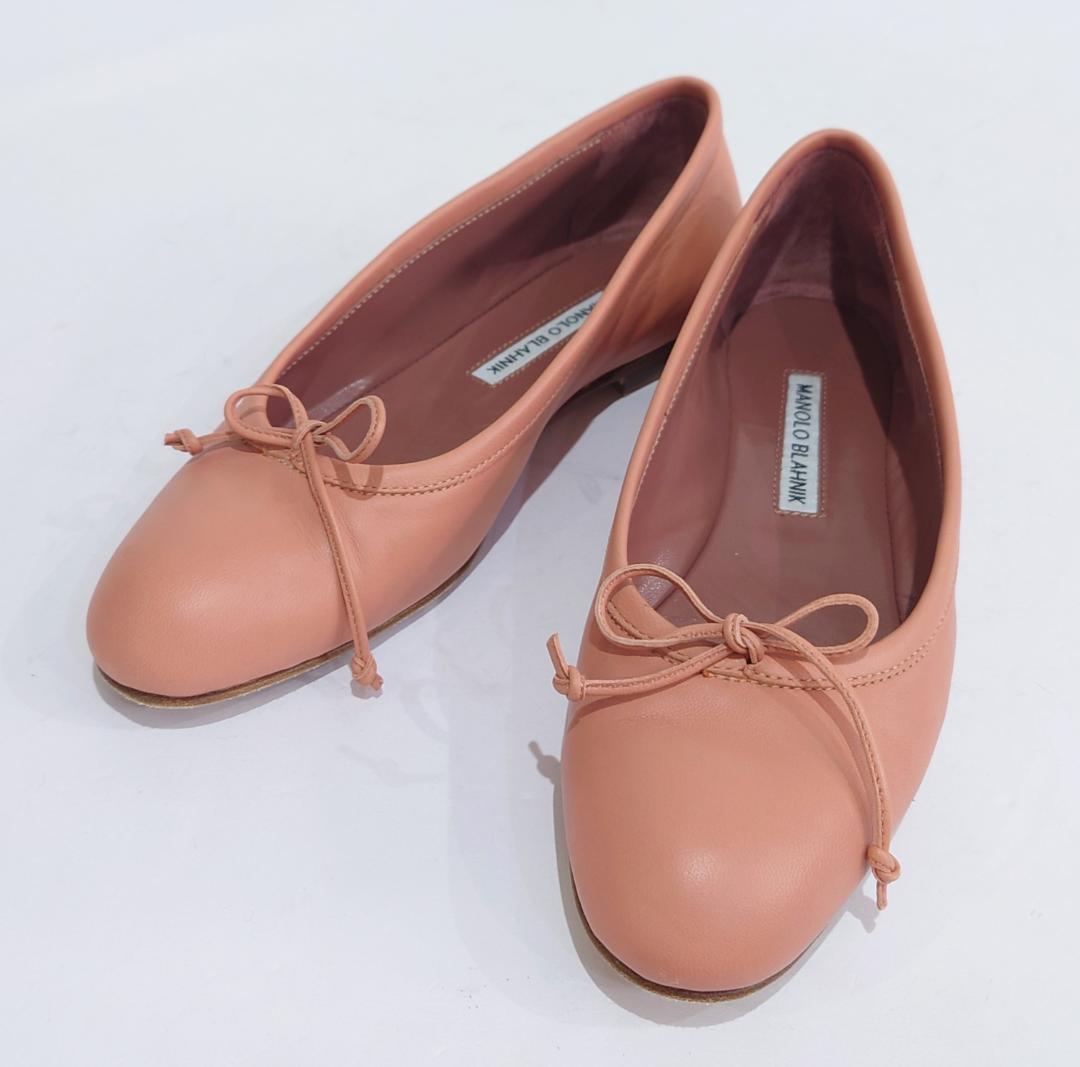 MANOLO BLAHNIK マノロ ブラニク フラットパンプス シューズ
