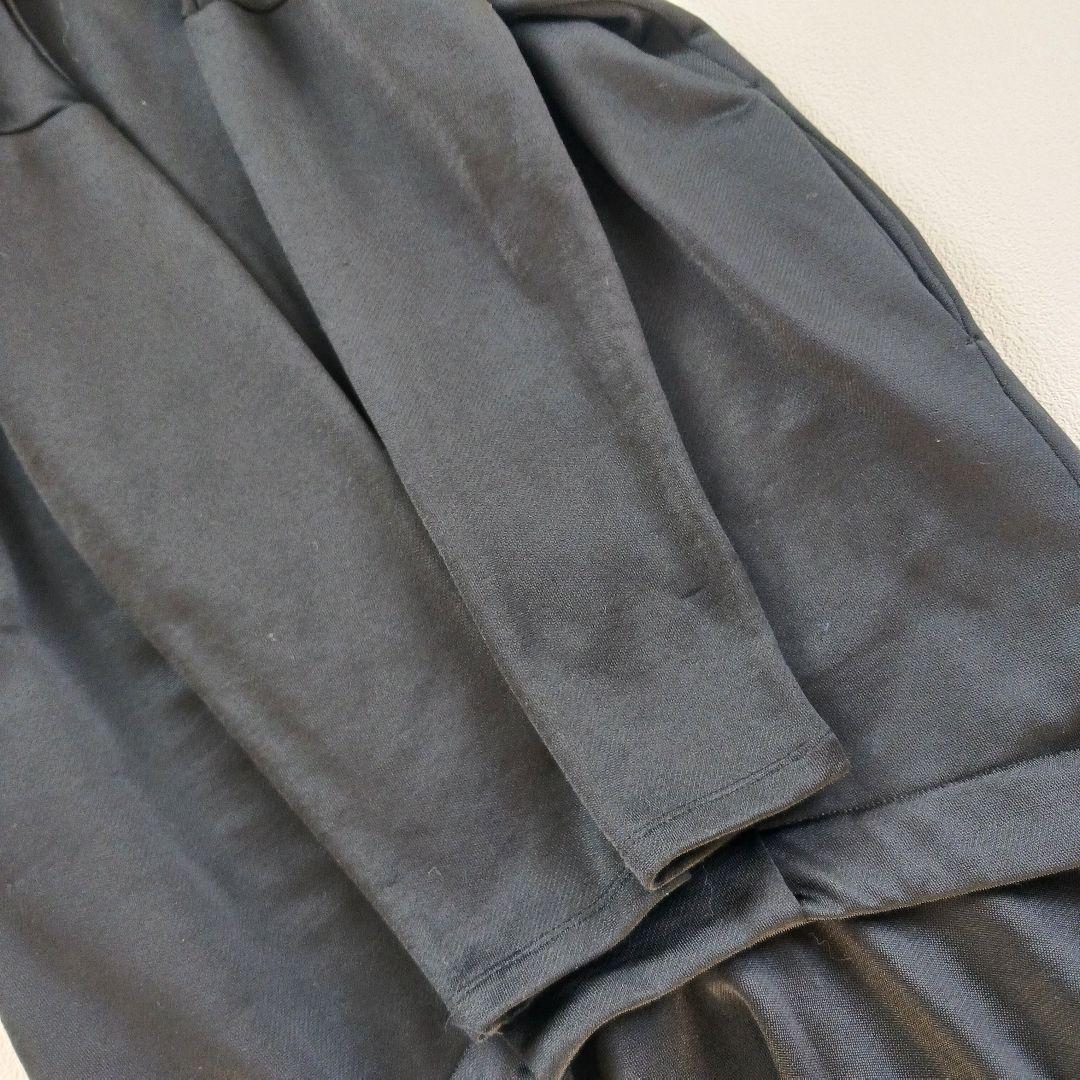 UN3D.　アンスリード　レイヤードスウェットワンピース　ブラック　36