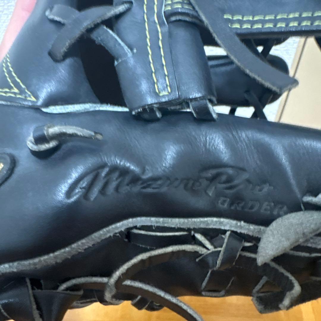 値下げしましたミズノプロ硬式野球グローブ 黒