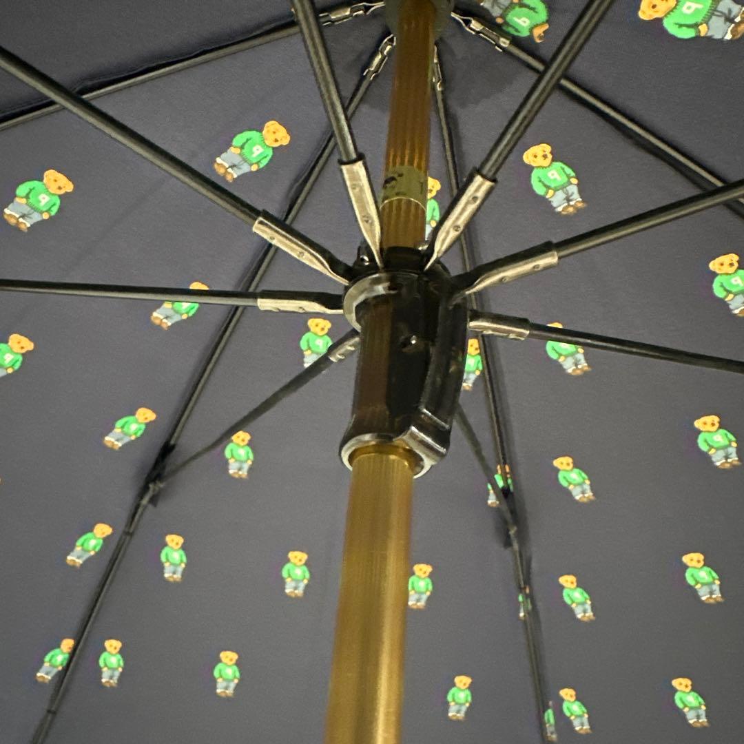 新品未使用タグ付　日本製ポロラルフローレン　ポロベア60センチ長傘　ネイビー