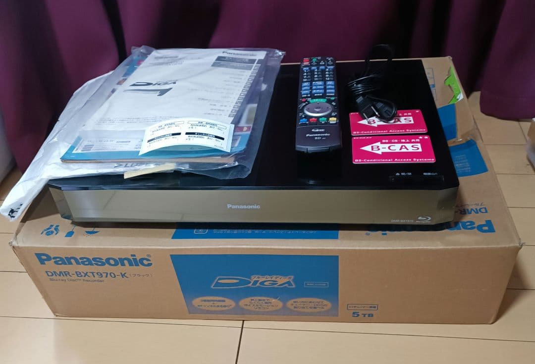 Panasomic BDレコーダー DIGA DMR-BXT970　元箱あり