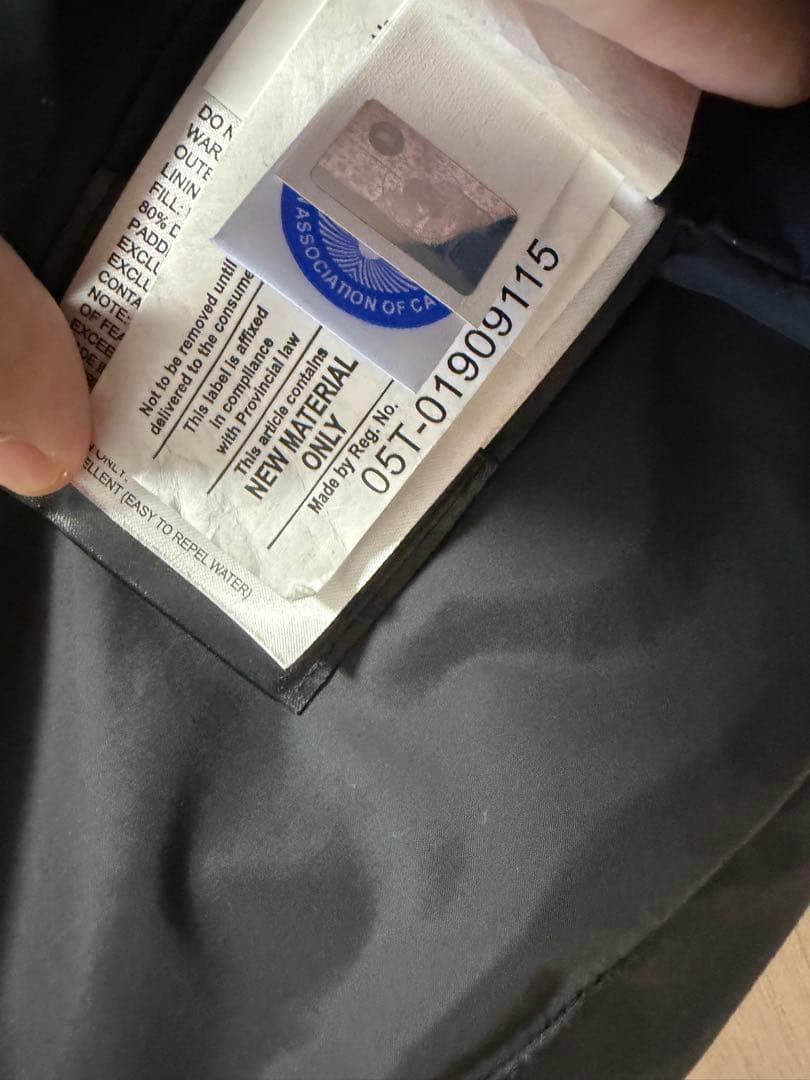   カナダグース ダウンベスト XS ブラック