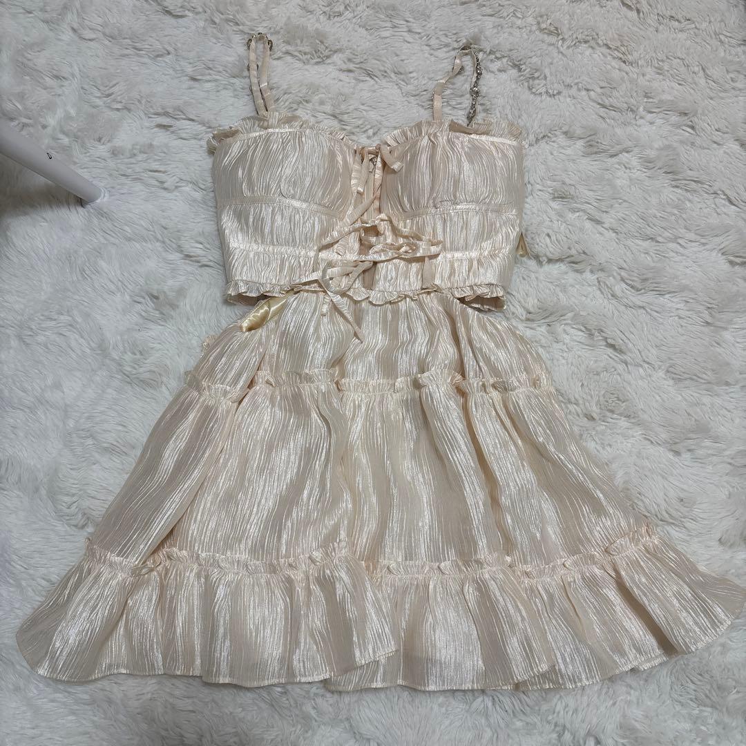 ROBE de FLEURS アイボリー XS 美品‼️