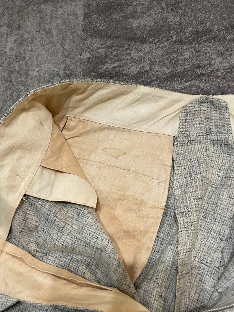 美品50sウールレーヨンスラックス　USA製　waldesジップ　両爪