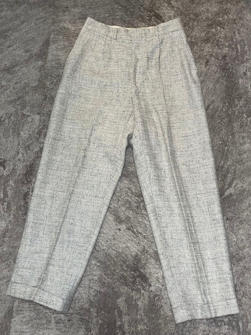 美品50sウールレーヨンスラックス　USA製　waldesジップ　両爪