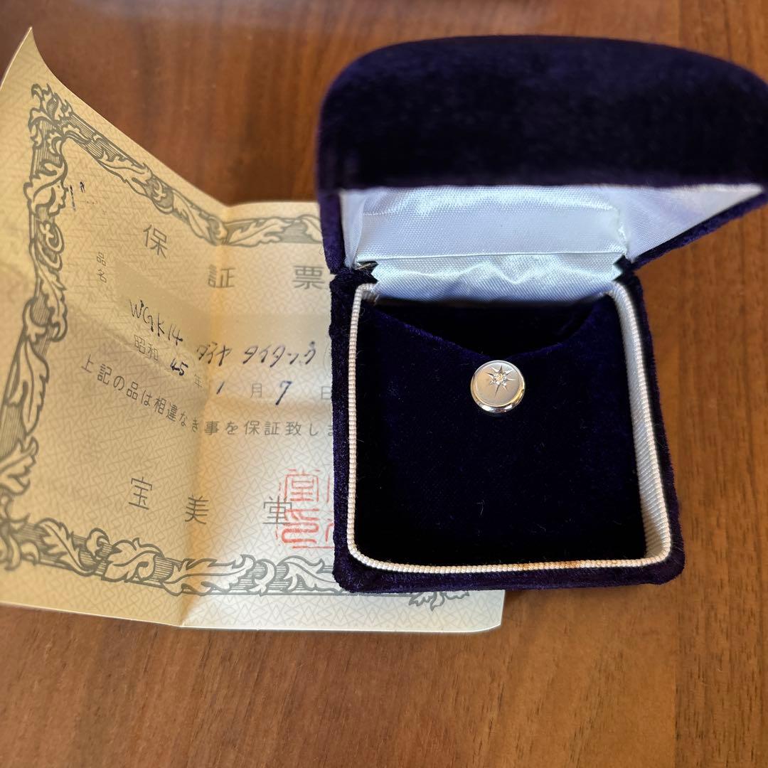 WGK14 ネクタイピン 保証書付き