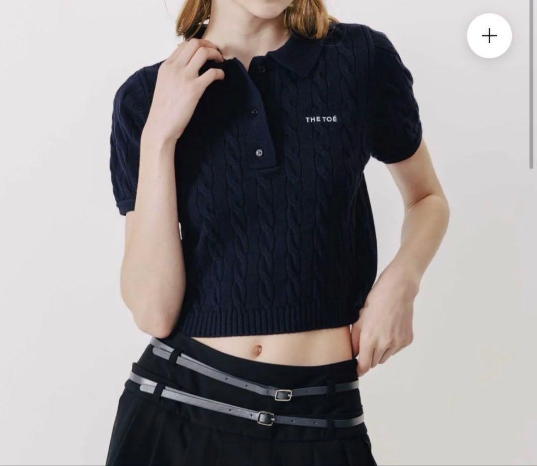 完売 The toe HERALD SHORT SLEEVE POLO KNIT