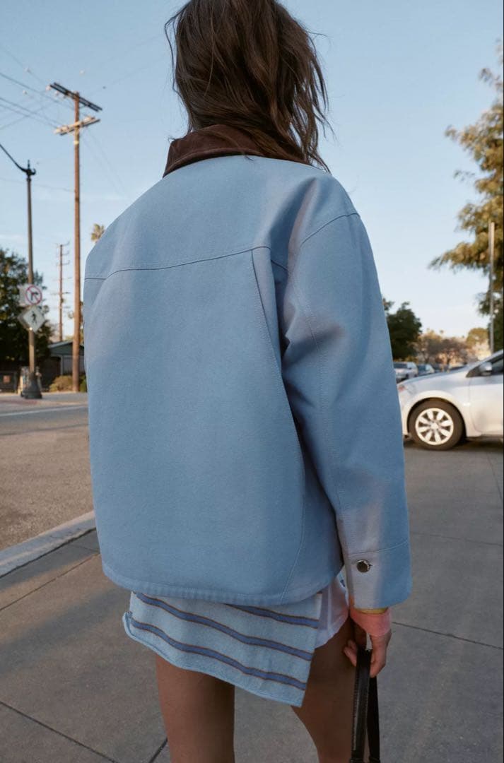 ZARA コントラストカラーバフジャケット