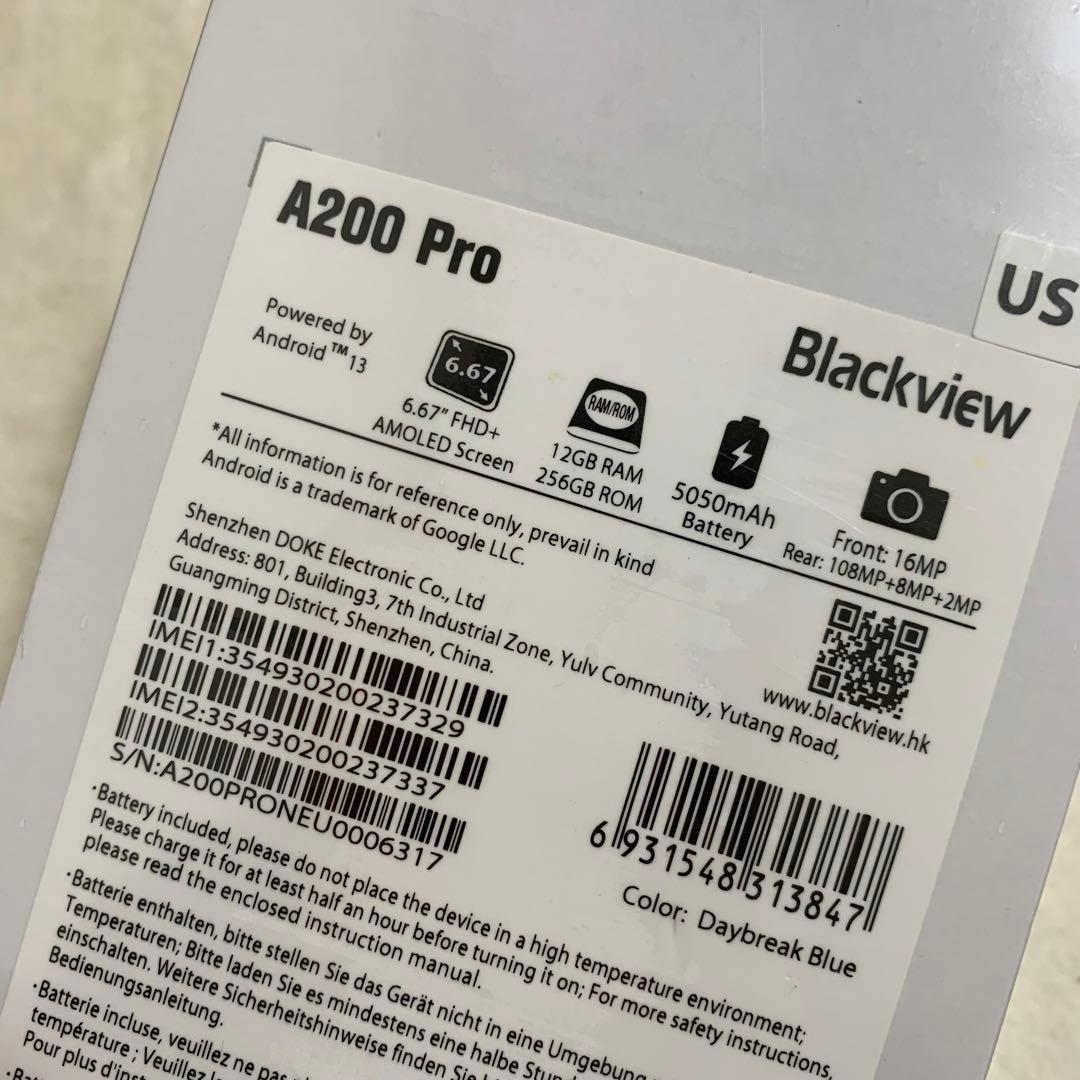 Blackview A200 Pro RAM12GB+256GB グローバル版