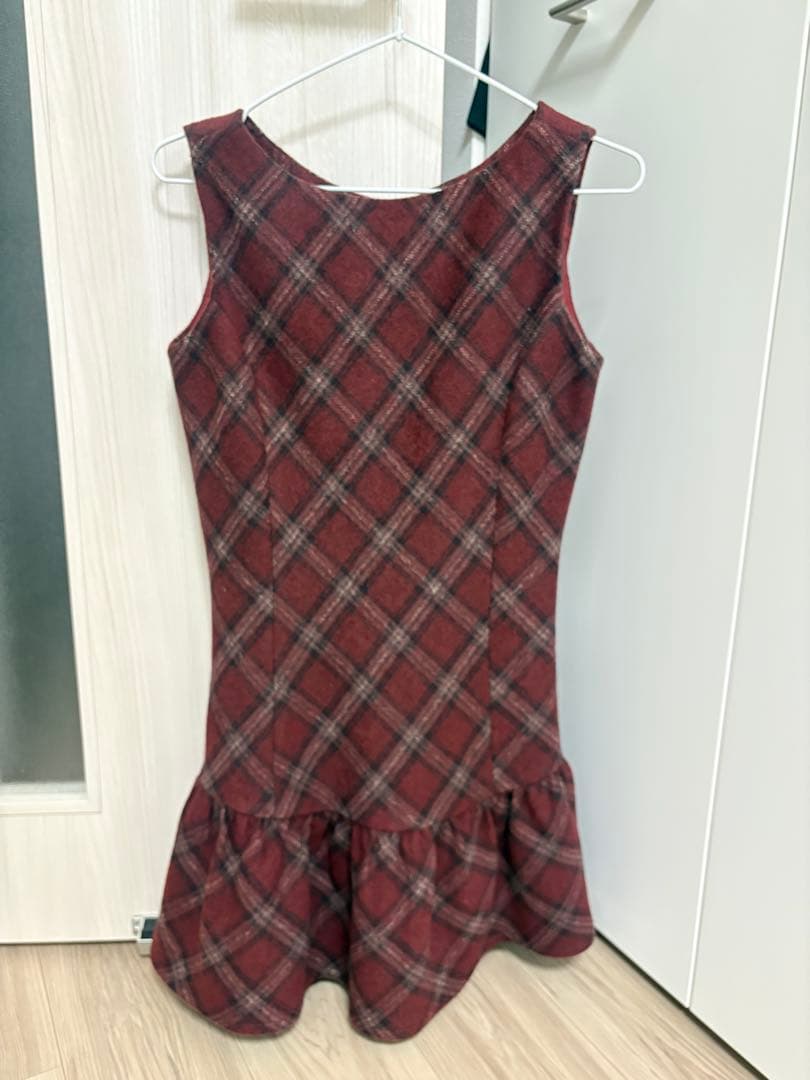 Darich タータンチェックノースリミニワンピース