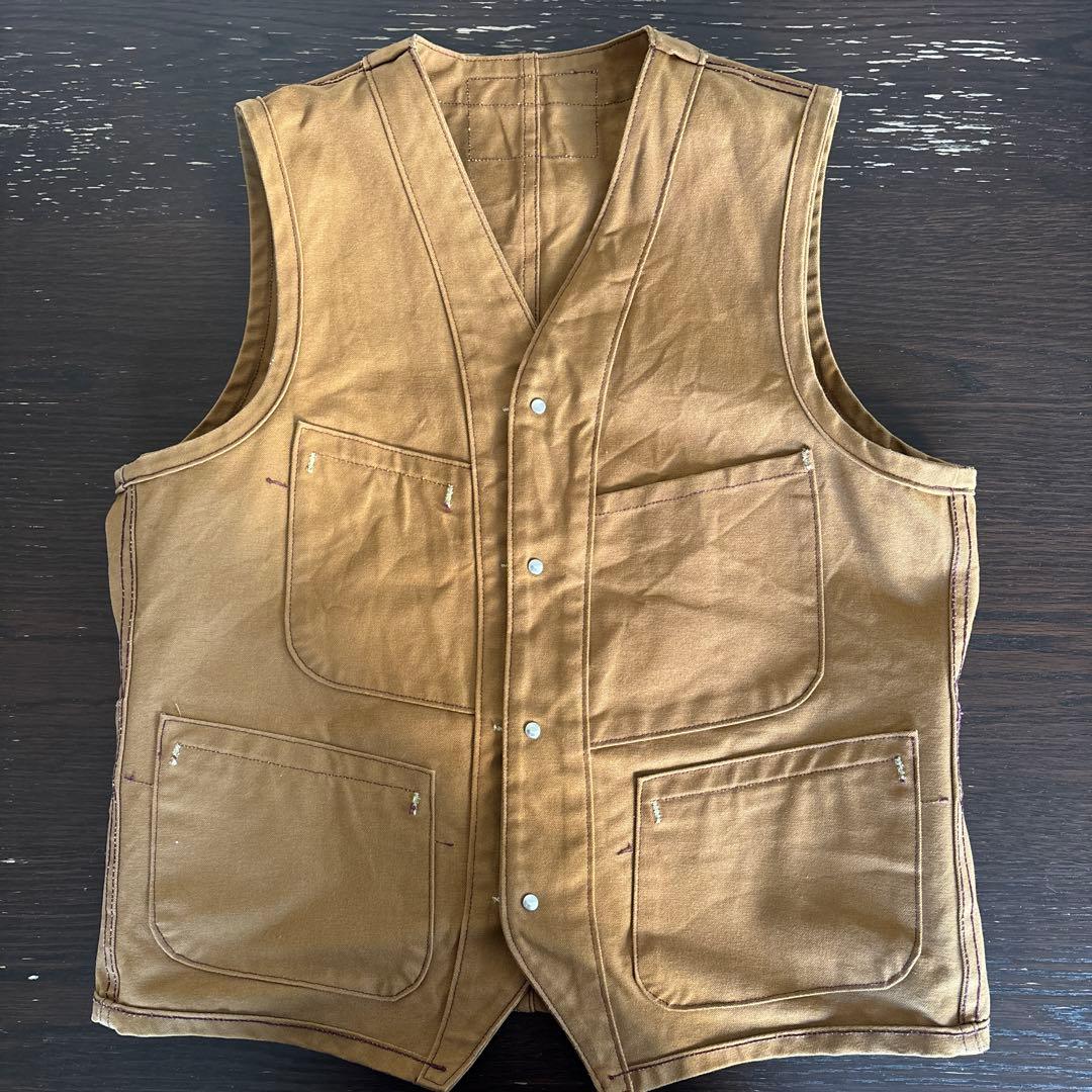 シュガーケーン SUGAR CANE 13oz ブラウンダック ワーク ベスト