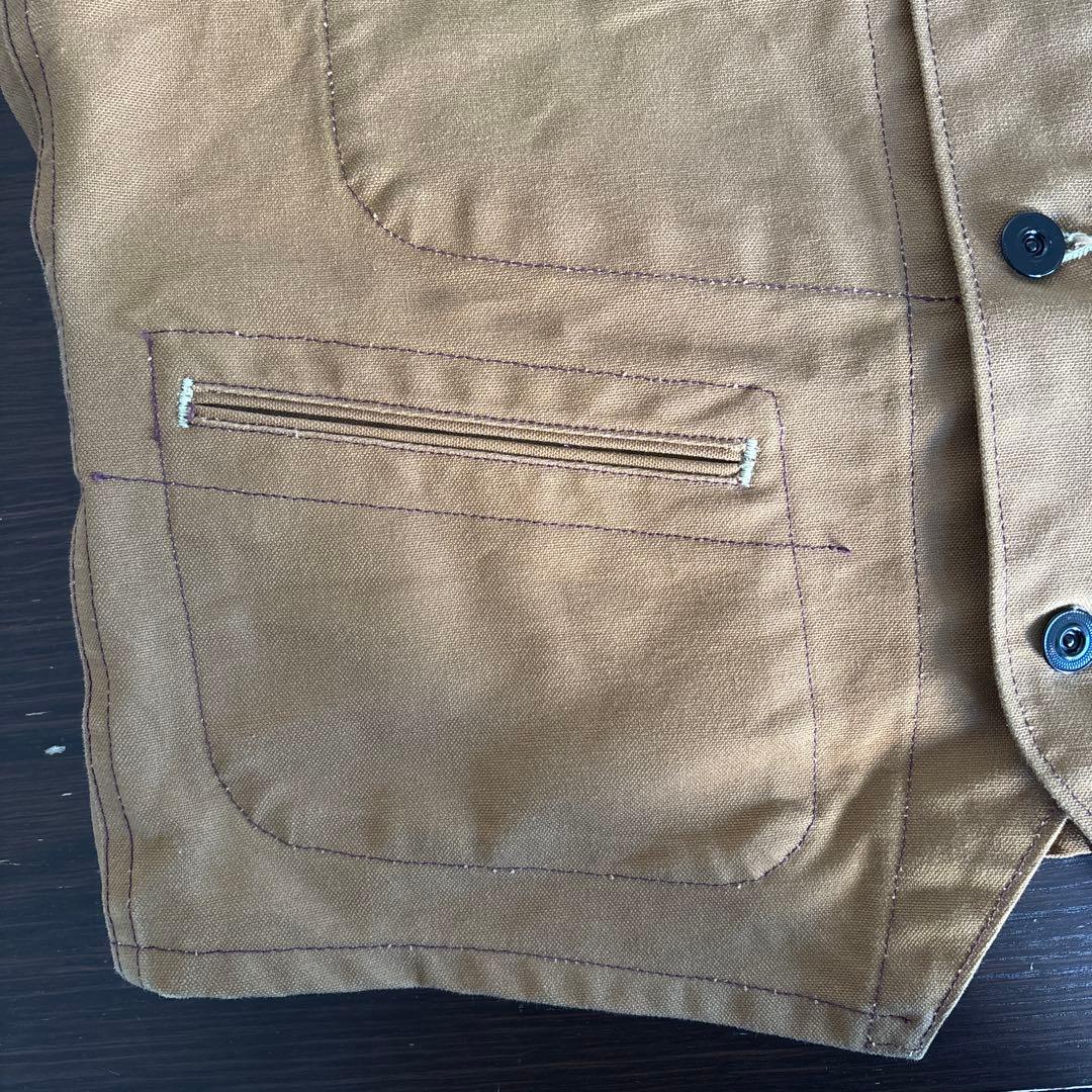 シュガーケーン SUGAR CANE 13oz ブラウンダック ワーク ベスト