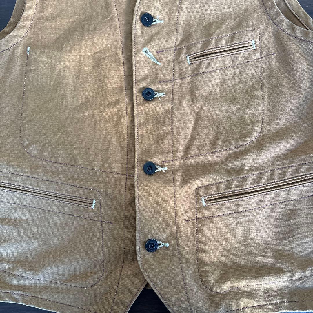 シュガーケーン SUGAR CANE 13oz ブラウンダック ワーク ベスト