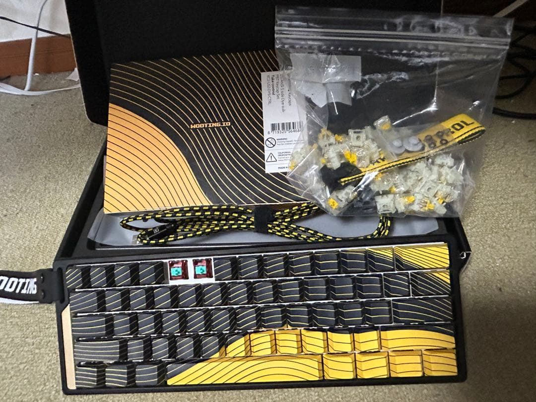 【カスタム軸】wooting60he+ フルカスタム品 ラピッドトリガー