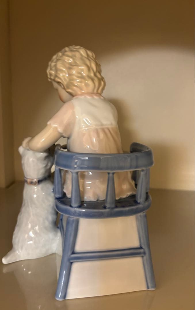 ロイヤルコペンハーゲン☆少女と犬☆新品同様