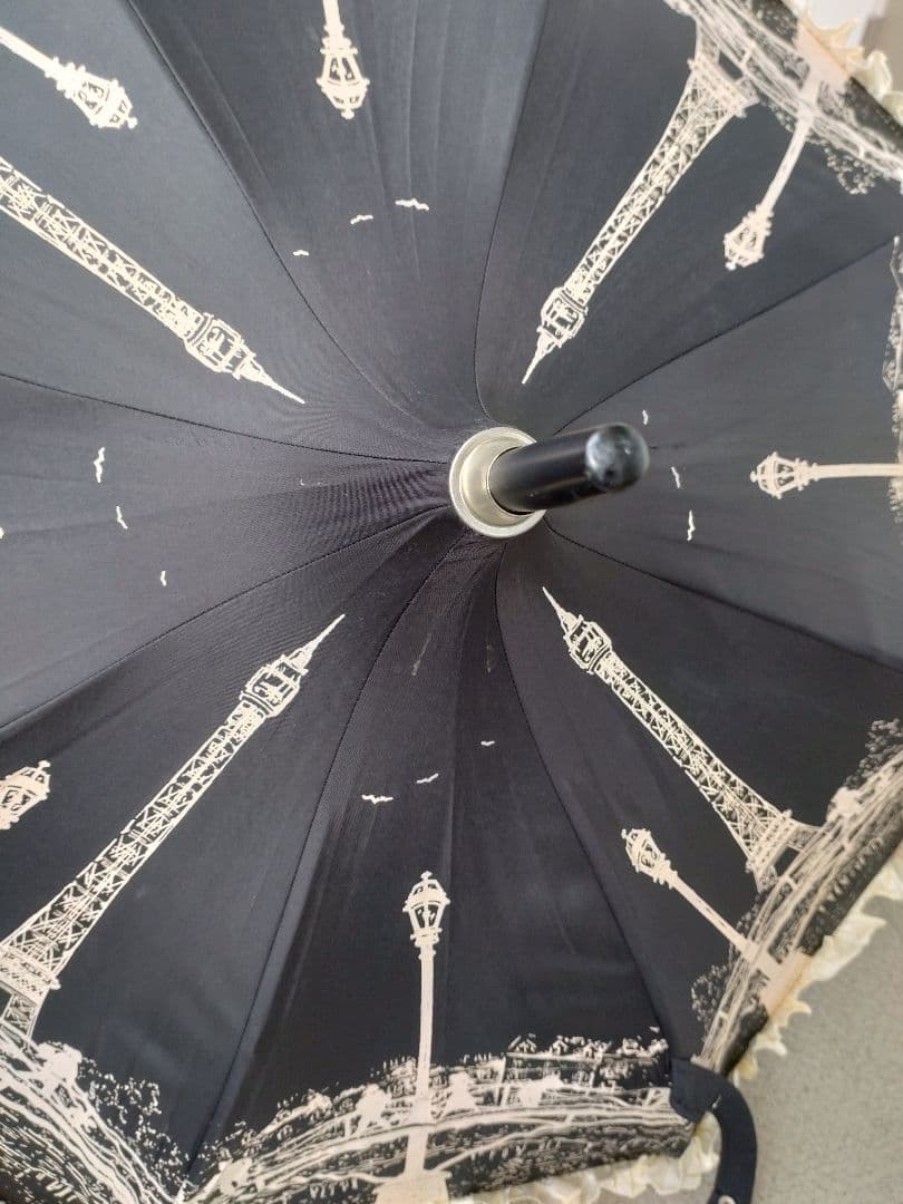 【最終価格】GUY DE JEAN ギドゥジャン パゴダ型 晴雨兼用傘 ブラック