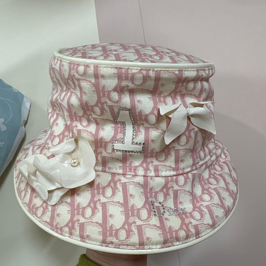 Christian Dior バケットハット 58 トロッター　ピンク