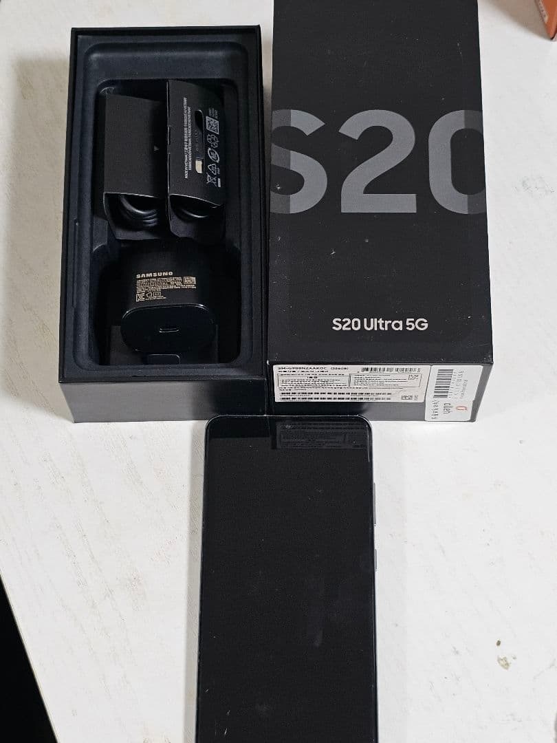 Samsung S20 ultra 5g 韓国版 ブラック 箱あり 即発送