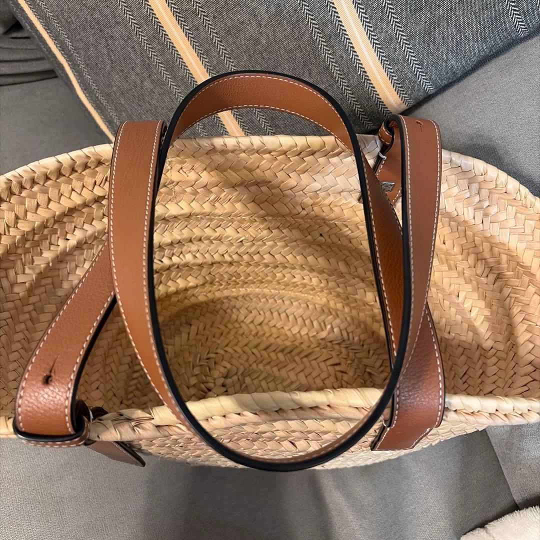 【美品】ロエベ　バスケットバッグ　カゴバッグ　ミディアム