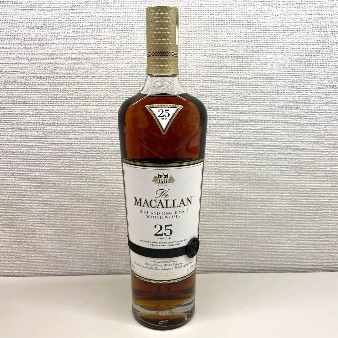 【新品未開封】マッカラン25年 43% 700ml 専用木箱入り