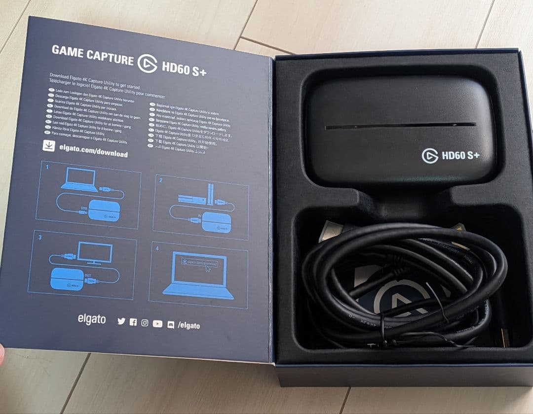 Elgato HD60S+ キャプチャーボード ケーブル・箱付き