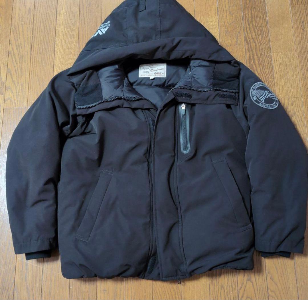 AVIREX USA ブラックダウンジャケット