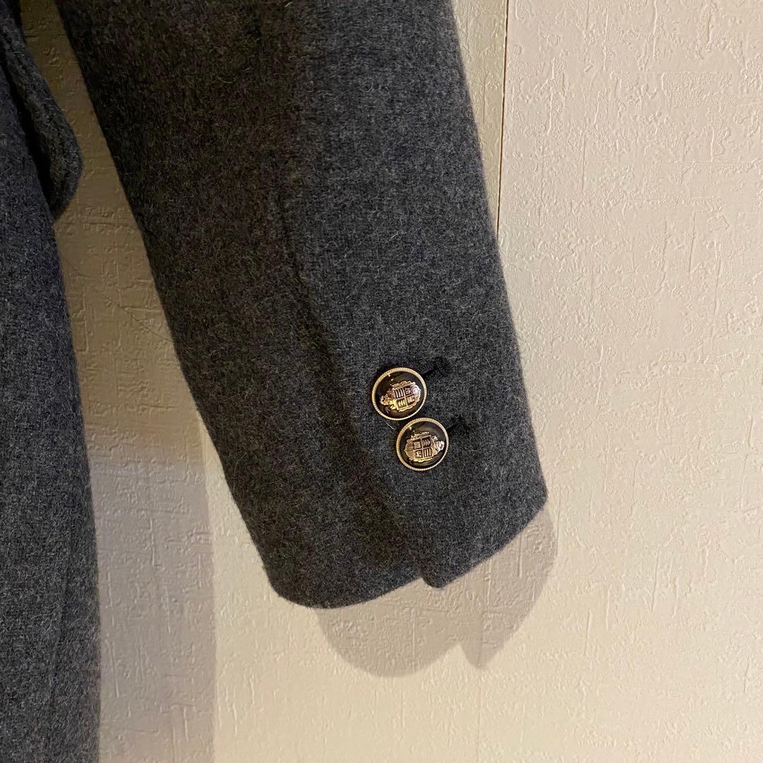 専用　ZARA グレー ウール ピーコート S