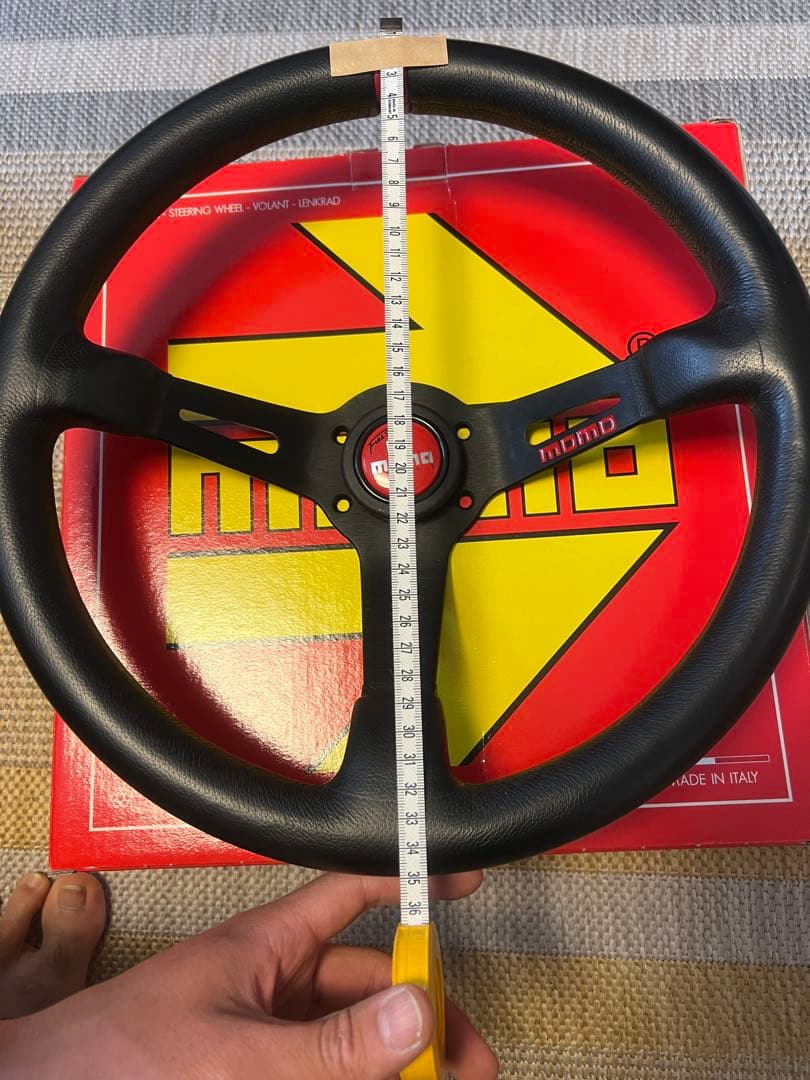 momo ステアリング FULL SPEED RED 35π(34.8ミリ)