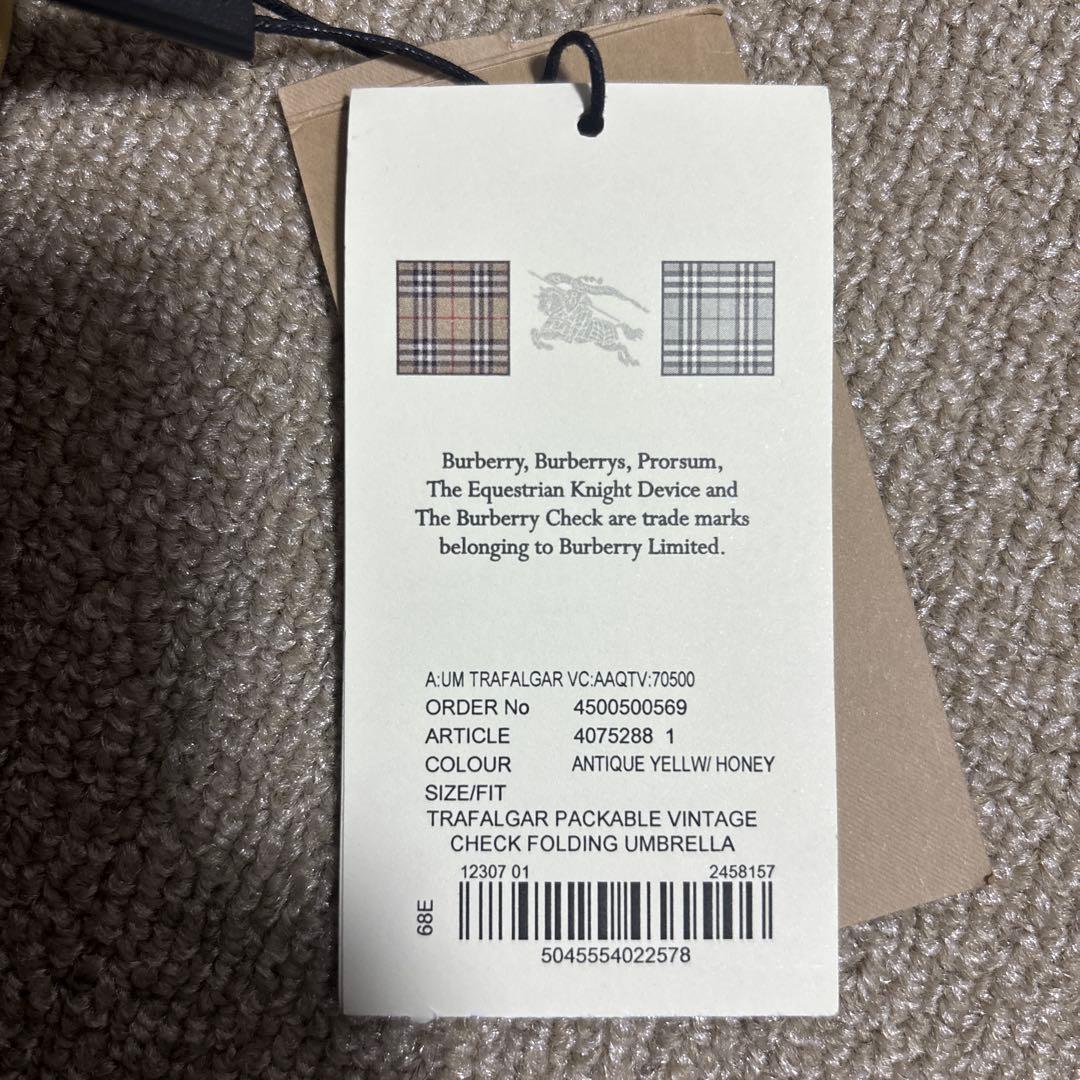 バーバリー　雨傘　折りたたみ傘　男女兼用