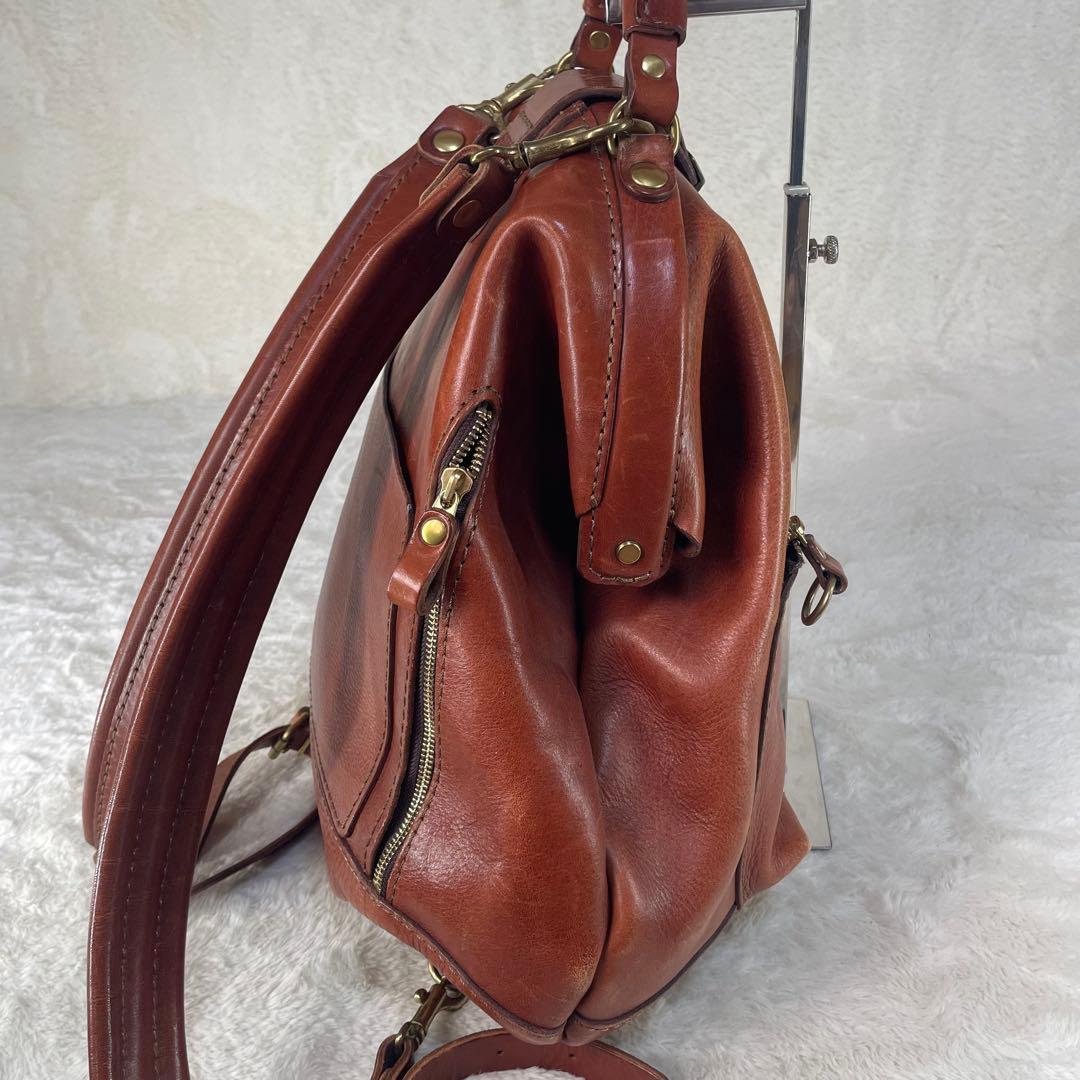 【美品】 HERZ ヘルツ わんぱくリュック レザー 本革